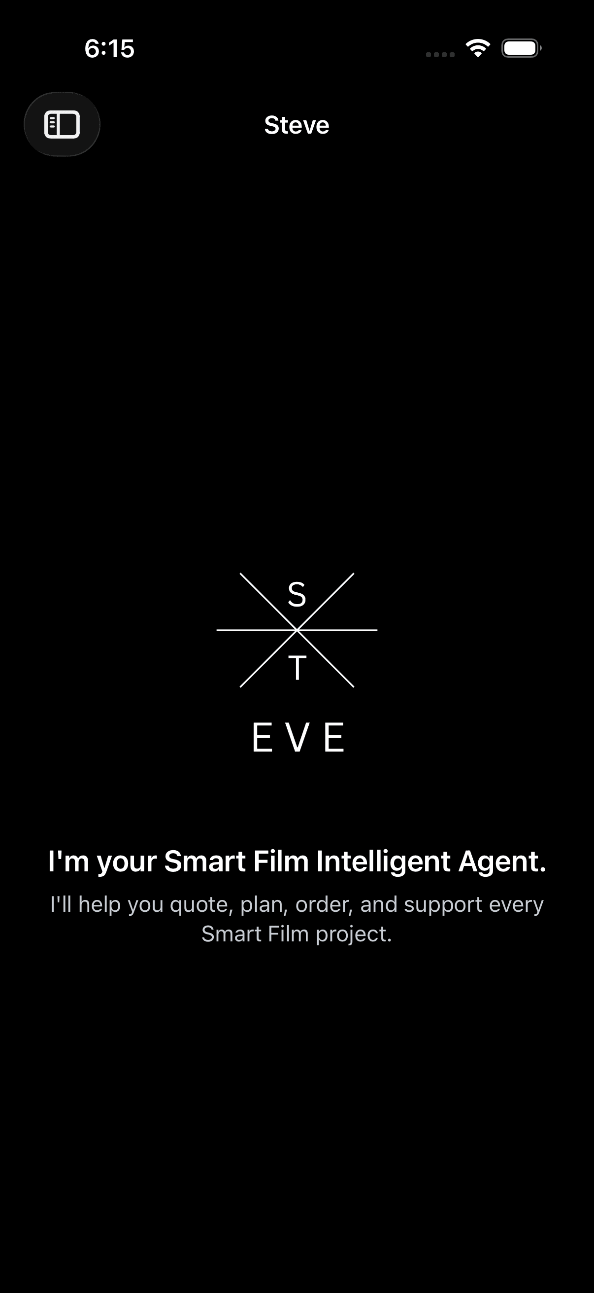 RAPID Steve Smart Film Intelligent Agent screen